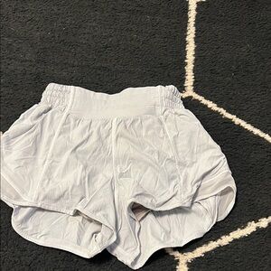 Women's Lululemon White Athletic Shorts